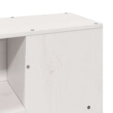 Bookcase Bed without Mattress White 160x200 cm Solid Wood 3323882