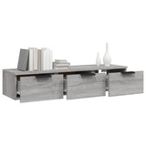 Wall Cabinet Grey Sonoma 102x30x20 cm Engineered Wood 817097