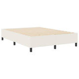 Platform Bed Frame Cream 140 x 200 cm Fabric 3337414