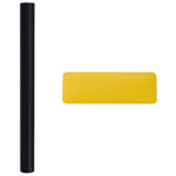 Window Films 5 pcs Static Frosted Black PVC 3208956