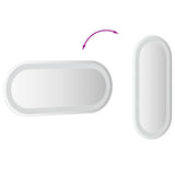 LED Bathroom Mirror Transparent 70 x 30 cm Tempered Glass 42045852