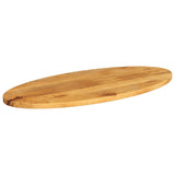 Table Top 120x50x3.8 cm Oval Solid Wood Mango 370874
