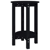 Coffee Table Black 40x60 cm Solid Wood Pine 822361