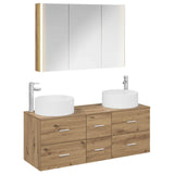 Bathroom Furniture Set 4 pcs Artisan Oak 3407110