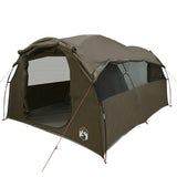 Family Tent Tunnel 6-Person Brown Waterproof 4009576
