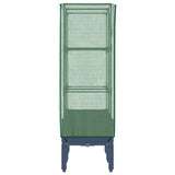 Raised Bed with Greenhouse Cover Rattan Look 80x40x140 cm 4015833