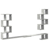 Wall-Mounted TV Shelf Concrete Grey 180 x 15 x 94 cm 8012295