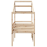 High Sleeper Bed without Mattress 90x200 cm Solid Wood Pine 3282052