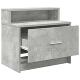 Bedside Cabinets with Drawer 2 pcs Concrete Grey 51x31x47 cm 858675