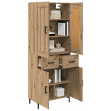 Highboard with Drawer 2 pcs Artisan Oak Engineered Wood 3415975