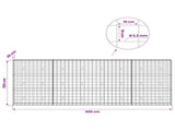 Gabion with 3.5 mm Wire and 10x10 cm Mesh 400x30x150 cm 3463226