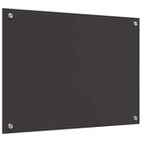 Kitchen Backsplash 2 pcs Dark Grey 70 x 50 cm Tempered Glass 3415459