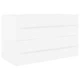 Sink Cabinet with Built-in Basin White Engineered Wood 3099050