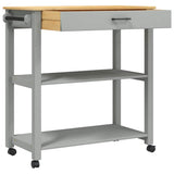 Kitchen Trolley MONZA 84x40x88.5 cm Solid Wood Pine 376104