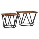ZNTS Side Tables 2 pcs Old Wood Engineered Wood 868271