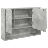 Mirror Cabinet Concrete Grey 80 x 17 x 55 cm Engineered Wood 883357