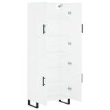 Highboard White 69.5x34x180 cm Engineered Wood 3195699