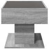 Coffee Table with LED Grey Sonoma 70x50x45 cm Engineered Wood 847537
