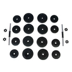 Folding Weight Bench Dumbbell Barbell Set Home Gym 270166