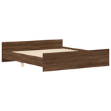 Bed Frame without Mattress Brown Oak 160x200 cm 3203767