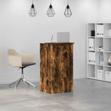 Reception Desk Smoked Oak 55x50x103.5 cm Engineered Wood 859019