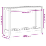 Potting Table with Shelf 108x35x75 cm Solid Wood Douglas 832395