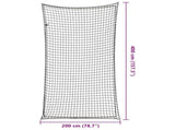 Trailer Net with Elastic Rope Black 4x2 m PP 4012281
