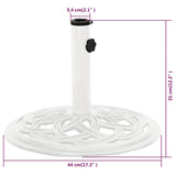 Umbrella Base White 44x44x31 cm Cast Iron 317757