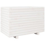 Garden Planter White 70x40x49.5 cm Solid Wood Pine 3282550