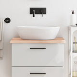 Bathroom Countertop 60x50x2 cm Untreated Solid Wood 3156011
