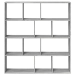 Book Cabinet Grey Sonoma 132x29x141.5 cm Engineered Wood 3310312