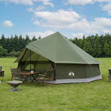 Tipi Tent Olive Green 600 x 600 x 350 cm Polyester and Steel 42029030