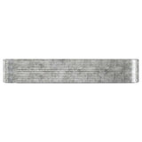 Garden Raised Bed Galvanised Steel 396x100x68 cm Silver 319077