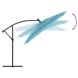 Garden Parasol with Steel Pole Blue 246x246x230 cm 4005075
