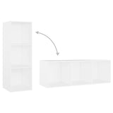 TV Cabinets 2 pcs White 107x35x37 cm Engineered Wood 3079934