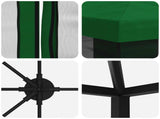 6 x 3 m Green Polyester and Steel 190 3376023