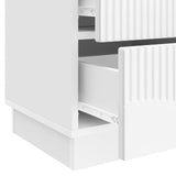 Bedside Cabinet 2 pcs High Gloss White 43 x 34.5 x 44.5 cm 895224