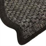 ZNTS Stair Mats Self-adhesive Sisal-Look 30 pcs 65x21x4 cm Anthracite 3365873