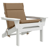 Low Back Chair Cushion GEMERT 6 pcs 100% Polyester Taupe 946521