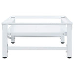 Washing Machine Pedestal with Pull-out Shelf White 4009873
