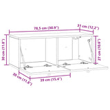 Wall-Mounted TV Cabinet Artisan Oak 78.5 x 31 x 30 cm 898044