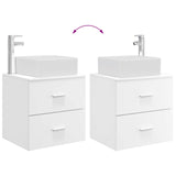 Bathroom Furniture Set 2 pcs White Engineered Wood 3403976