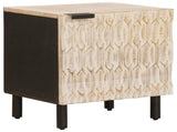 Bedside Cabinet 2 pcs White 40 x 33 x 46 cm Solid Mango Wood 4017861