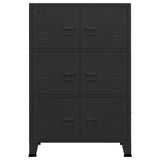 Industrial Storage Chest Black 75x40x115 cm Metal 339628