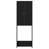 Washing Machine Cabinet Black Oak 64x25.5x190 cm 862064