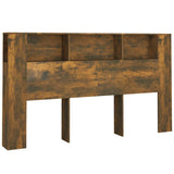 Headboard Cabinet Smoked Oak Engineered wood Standard 817276