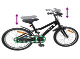 Kids Bike 18 Inches for 5-7 Years Old Black 42009470