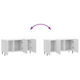 TV Cabinet High Gloss White 99 x 34.5 x 52 cm Engineered Wood 894489