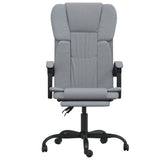 Reclining Office Chair Light Grey Fabric 349794