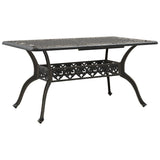 Garden Table Bronze 150x90x72 cm Cast Aluminium 4002803
